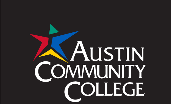 Austin Community College logo, reverse full color without tagline variant, cell 6