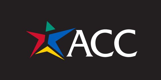 ACC logo, reverse full color variant, cell 10
