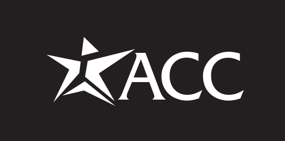 ACC logo, reverse white variant, cell 12