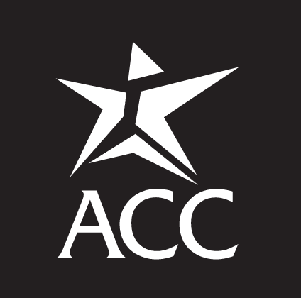 ACC star logo, reverse white variant, cell 16