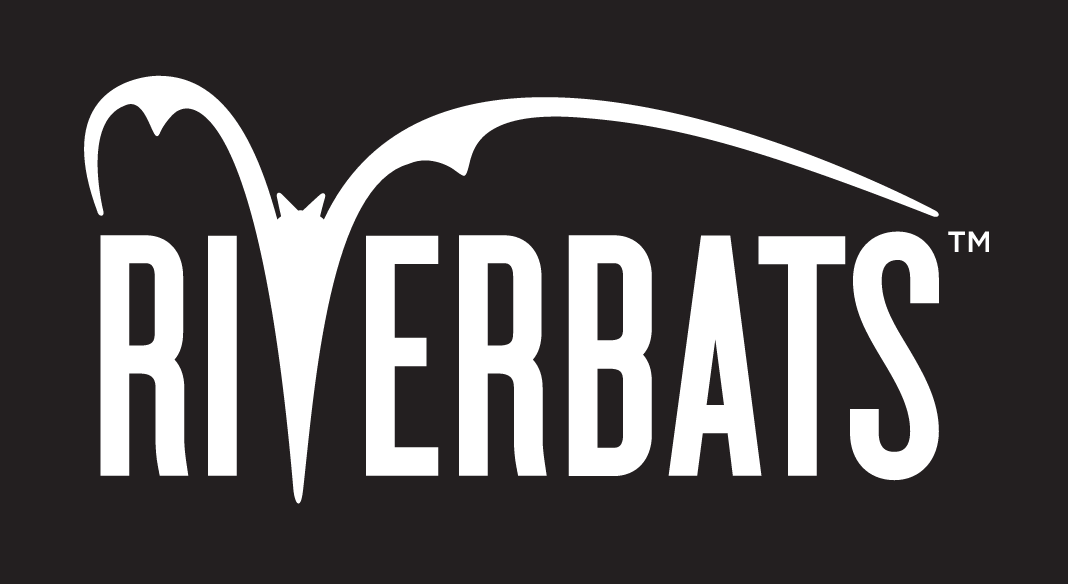 Riverbats logo, white, no text variant, cell 26