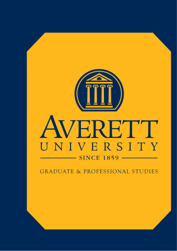 Graduate Mark, vertical, navy on gold variant, cell 28
