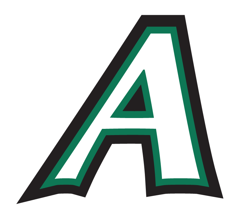 Adams State lettermark, full color variant, cell 6