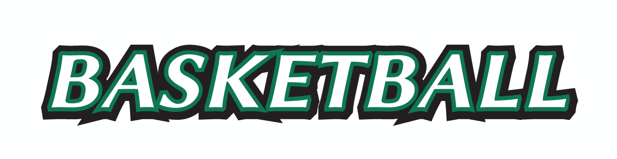 BASKETBALL wordmark, green with white and black outline variant, cell 11