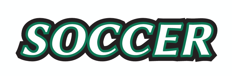 SOCCER wordmark, green with white and black outline variant, cell 16
