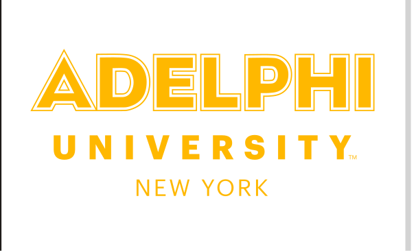 Adelphi University New York wordmark, gold/brown variant, cell 5