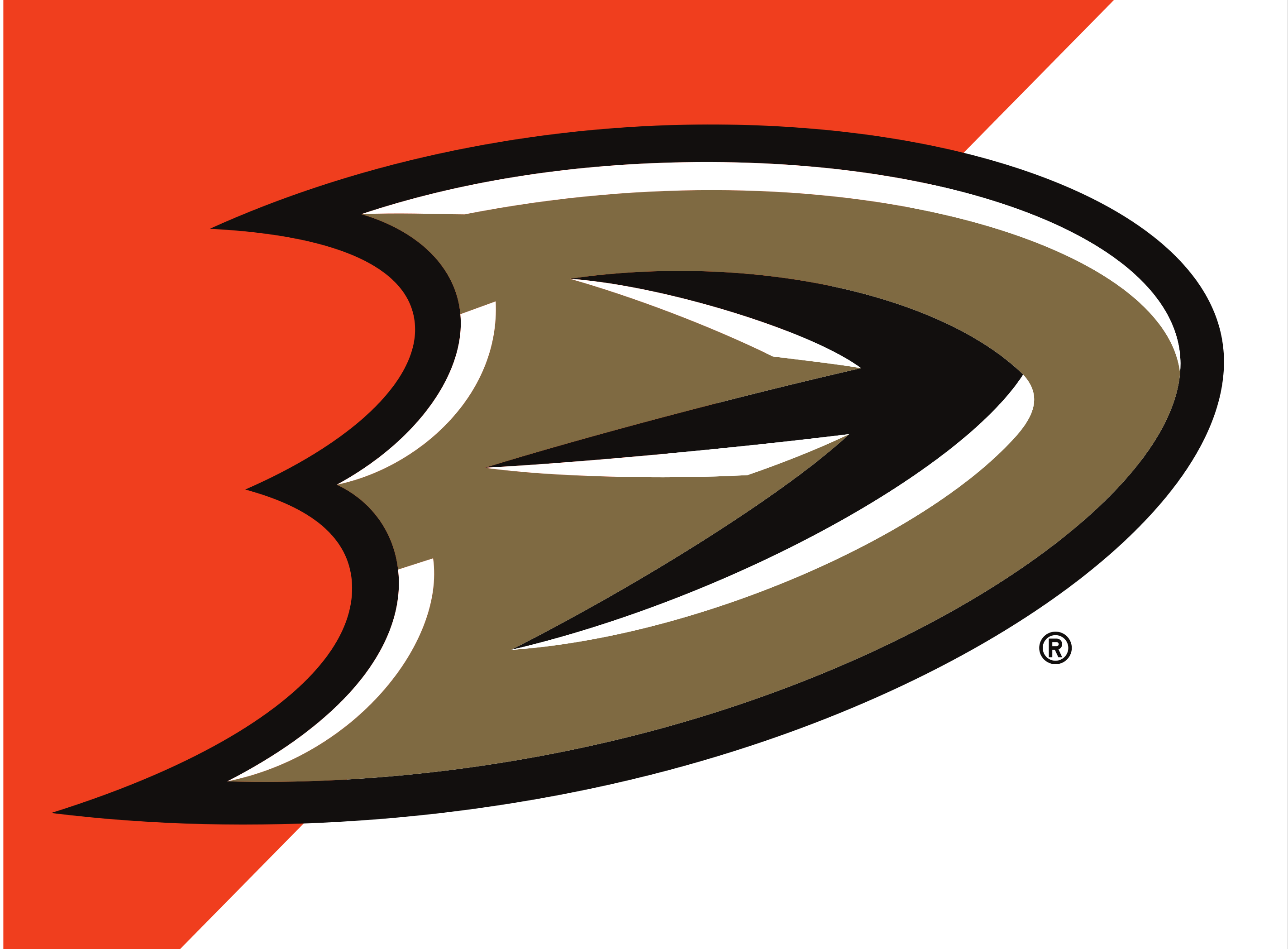 Anaheim Ducks D logo, secondary, full color, with R variant