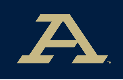 Athletics A Mark, gold with blue outline on blue variant, cell 3
