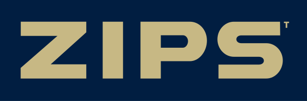 ZIPS wordmark, gold variant, cell 32