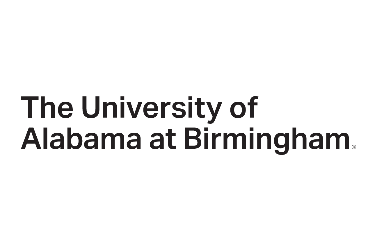 UAB wordmark, black, large variant, cell 16