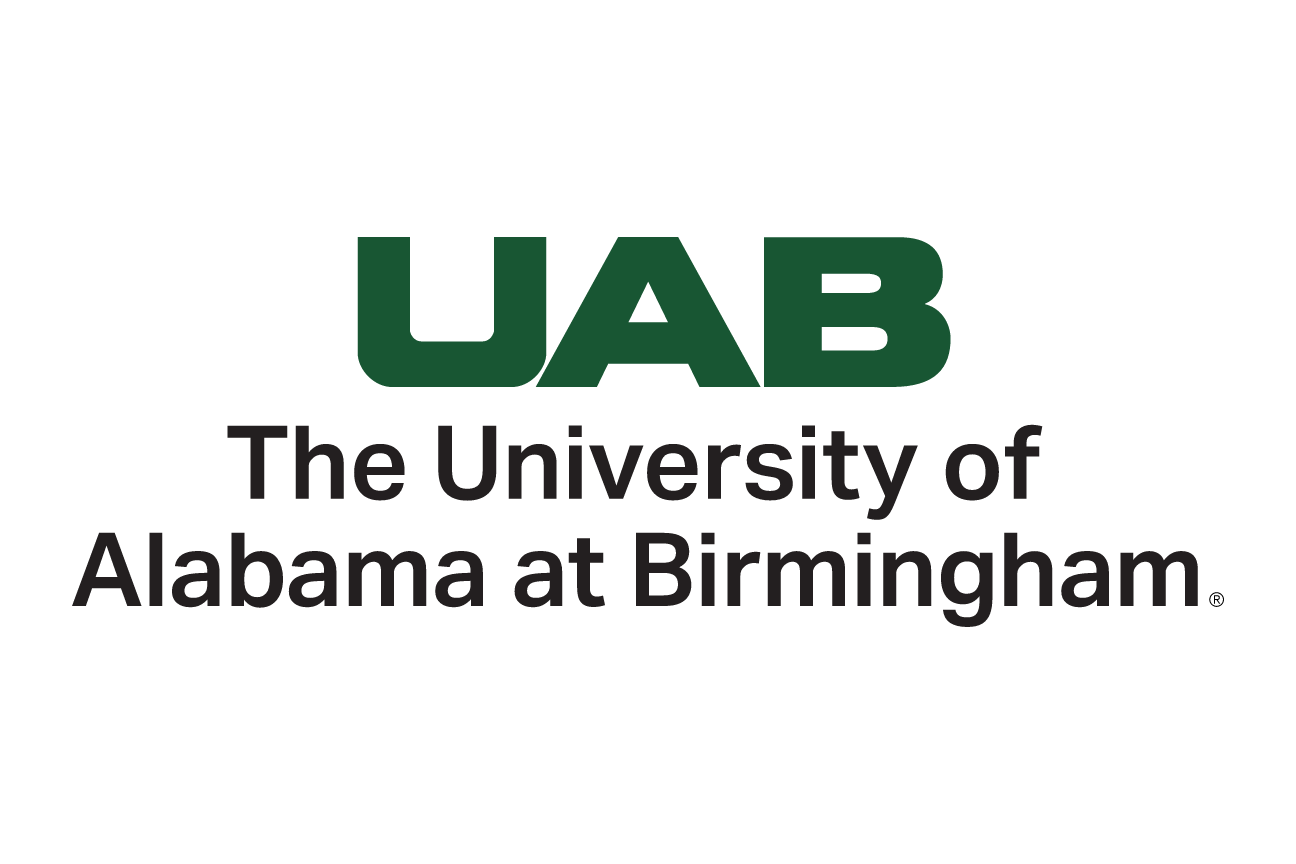 UAB core logo centered, green/black variant, cell 27
