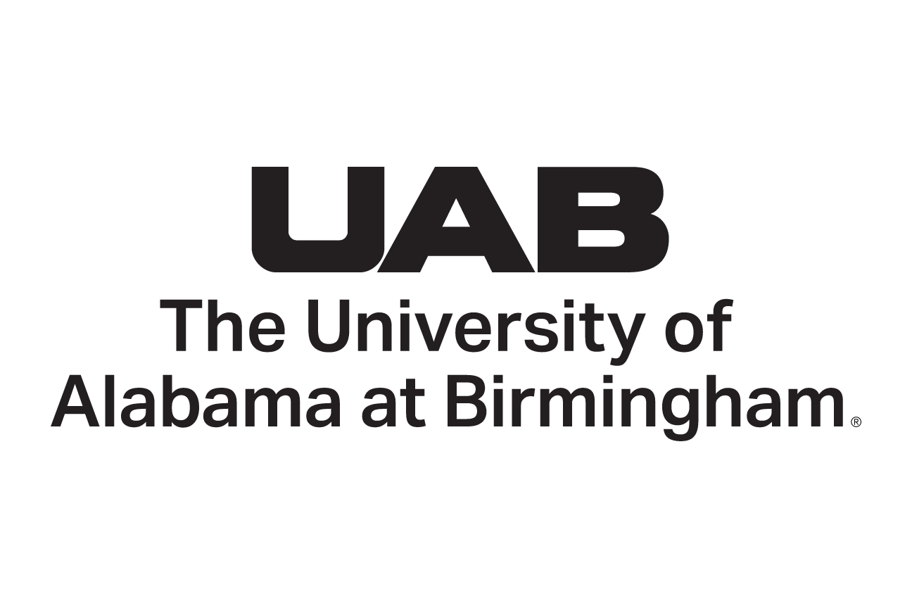 UAB core logo centered, black variant, cell 29