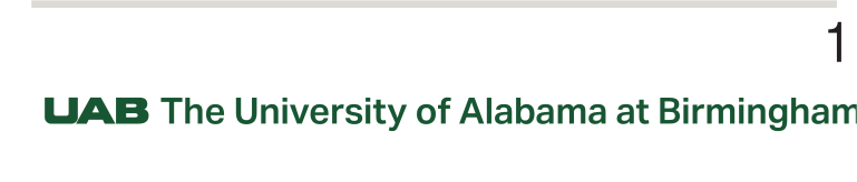UAB core logo horizontal, green variant, cell 12