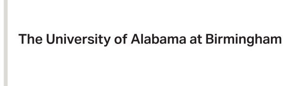 UAB wordmark, black, small variant, cell 24
