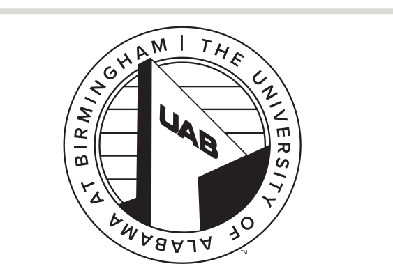 UAB university badge, black variant, cell 33