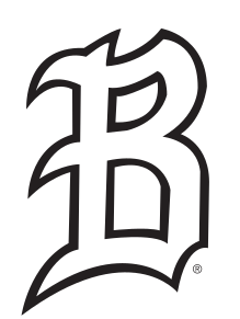 baseball B lettermark, black outline variant, cell 69