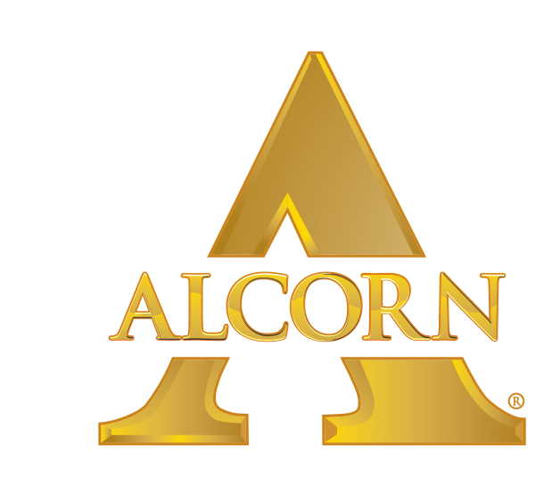 Alcorn A logo, gold bevel variant, cell 6
