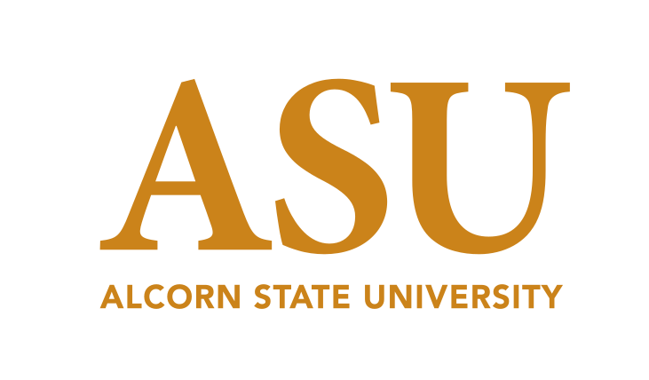ASU Alcorn State University wordmark, gold variant, cell 8