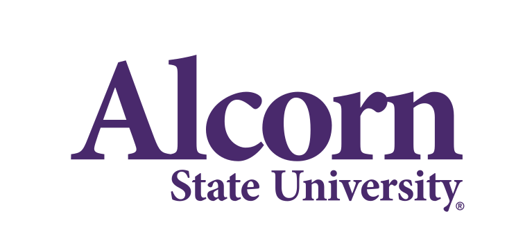 Alcorn State University wordmark, purple and gold variant, cell 15