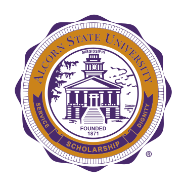 Alcorn State University seal, purple and gold, special approval variant, cell 34