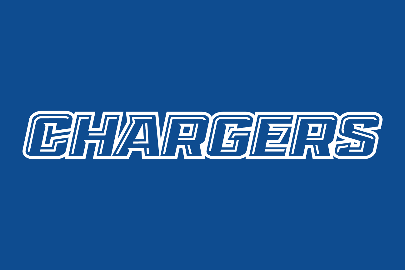CHARGERS block, white outline on blue variant, cell 41