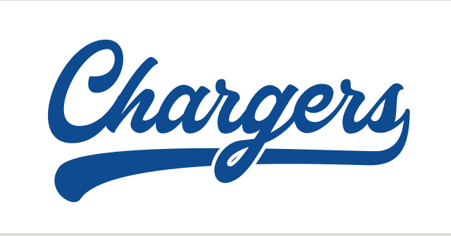 Chargers script, blue variant, cell 34