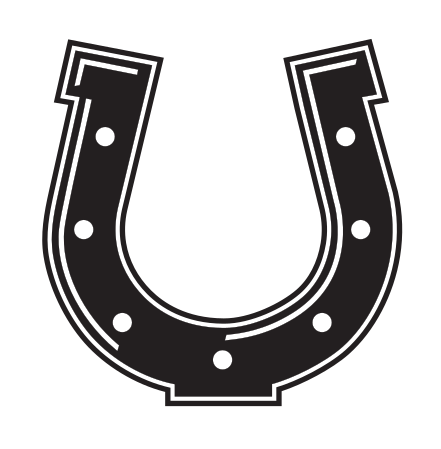 horseshoe mark, black and white variant, cell 70