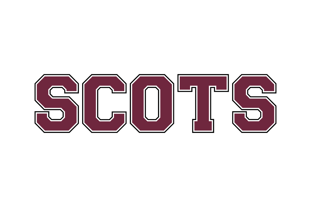 SCOTS wordmark, maroon variant, cell 9