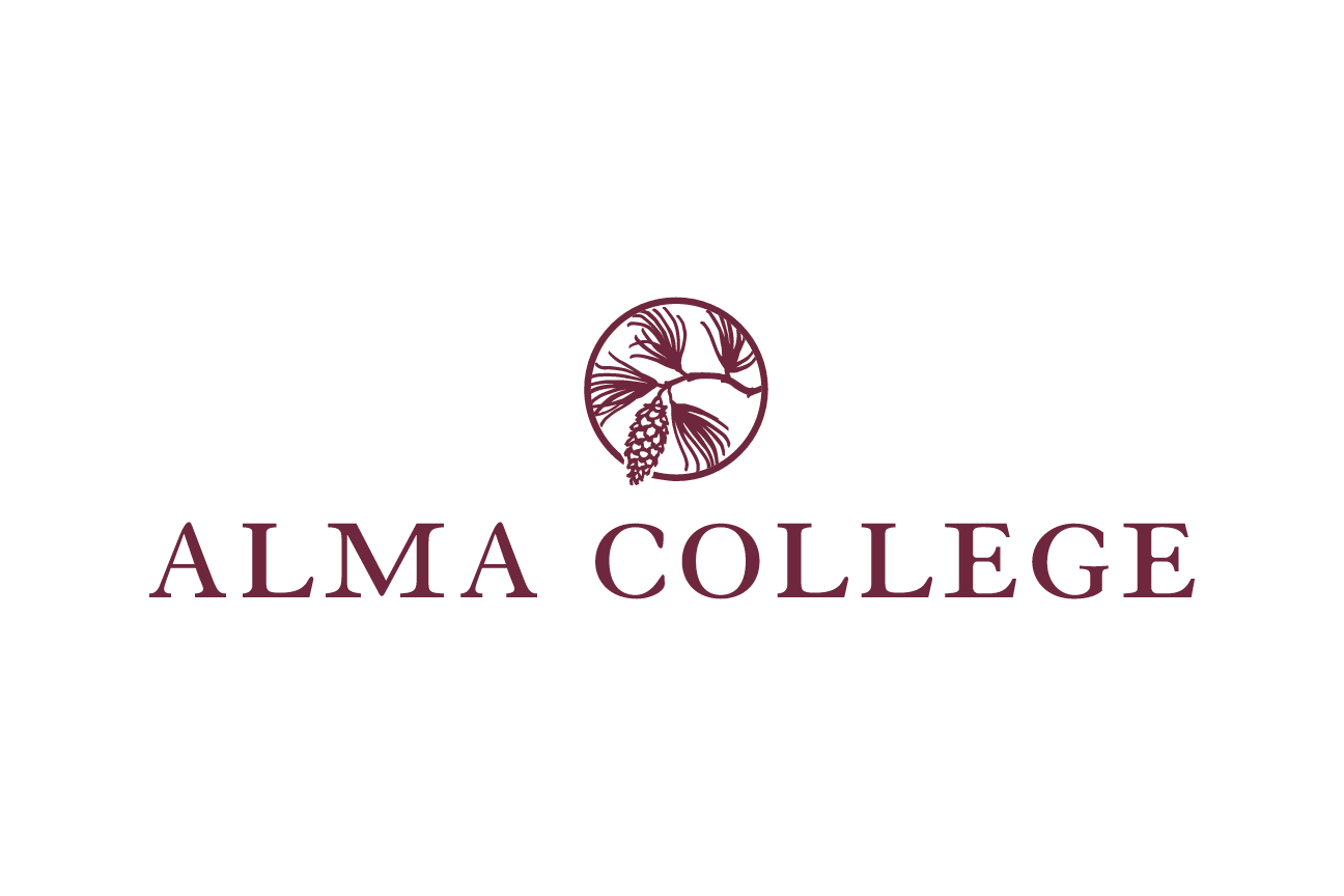 Pinecone logo, horizontal, maroon variant, cell 27
