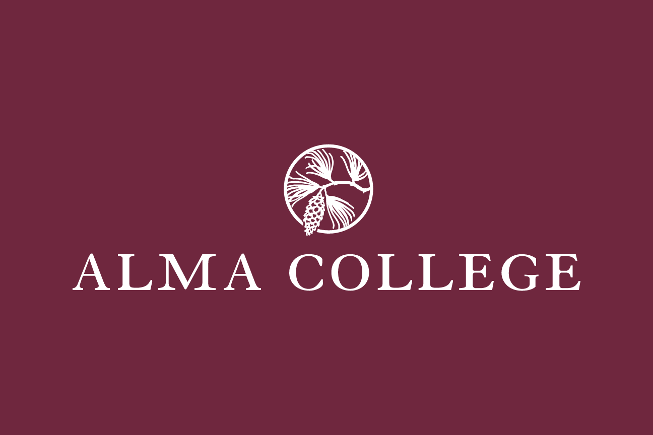 Pinecone logo, horizontal, white on maroon variant, cell 29