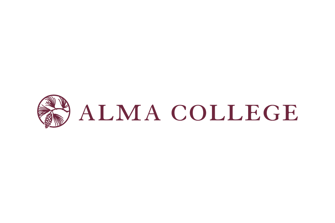 Pinecone logo, small horizontal, maroon variant, cell 35