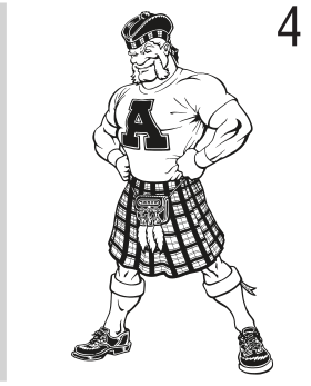 Full mascot, black and white variant, cell 48
