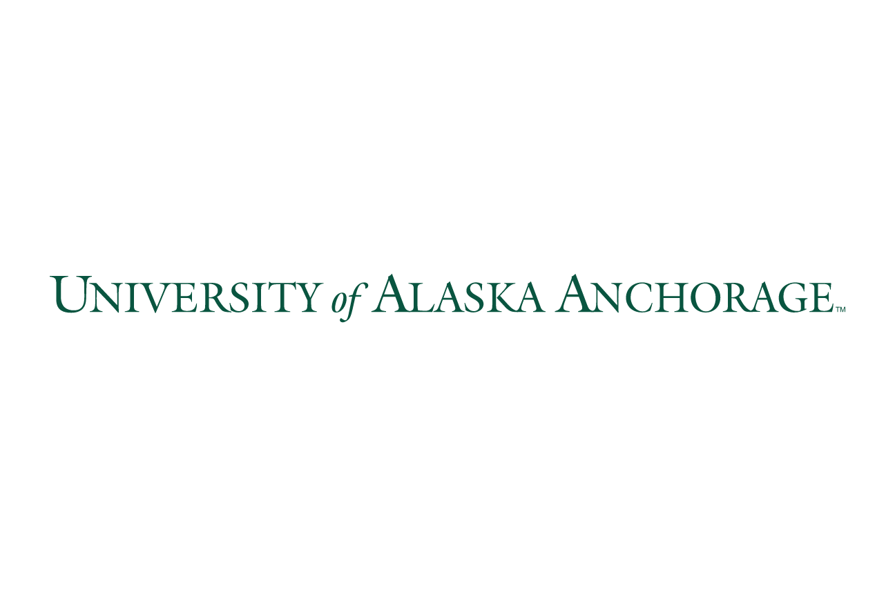 University of Alaska Anchorage wordmark, green variant, cell 48