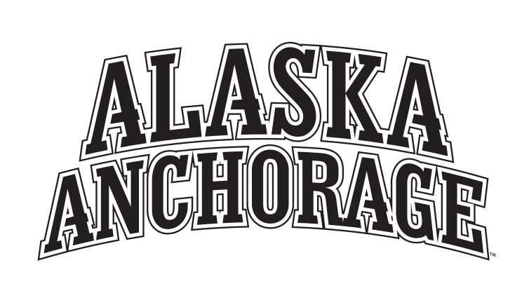 Alaska Anchorage wordmark, stacked, black variant, cell 4
