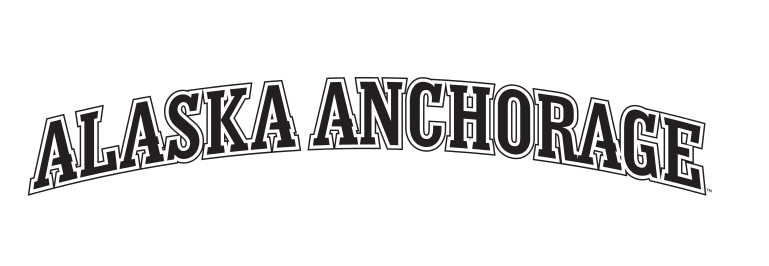 Alaska Anchorage wordmark, arched, black variant, cell 20