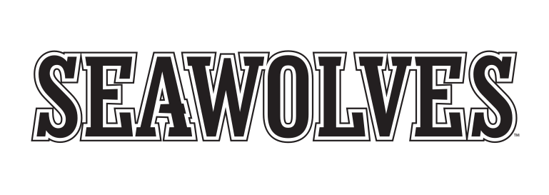Seawolves wordmark, straight, black variant, cell 14