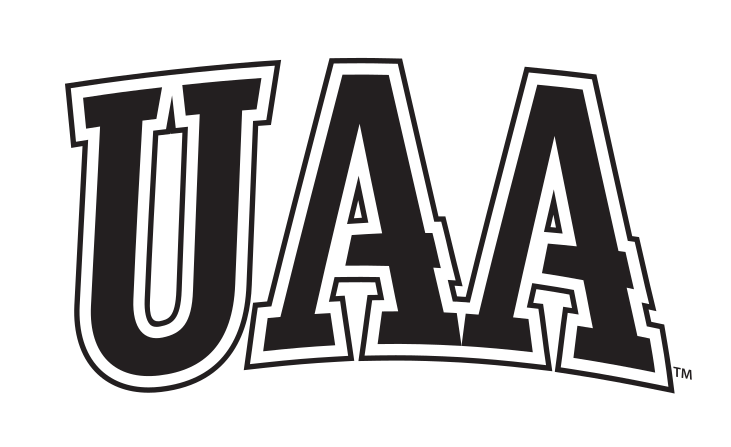 UAA lettermark, black with thick outline variant, cell 22