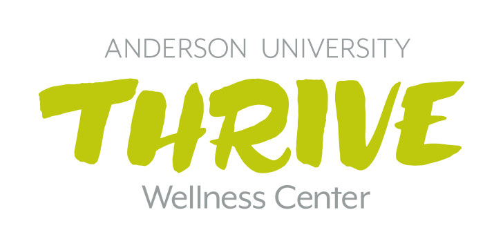 Thrive Wellness Center logo, horizontal lockup, Pantone Uncoated full color variant