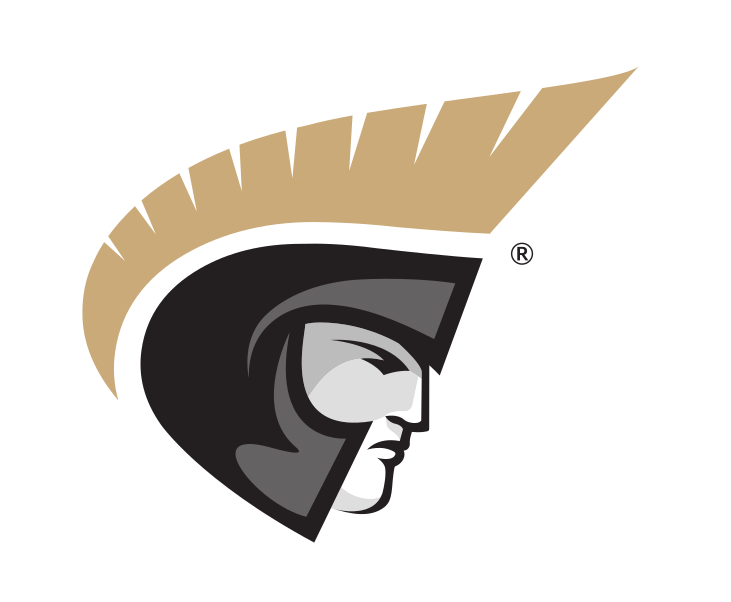 Trojan head icon, full color, Pantone Coated variant