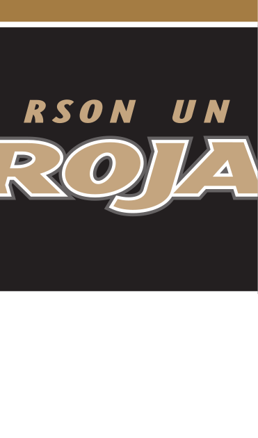 Anderson University Trojans wordmark, Pantone gold uncoated variant