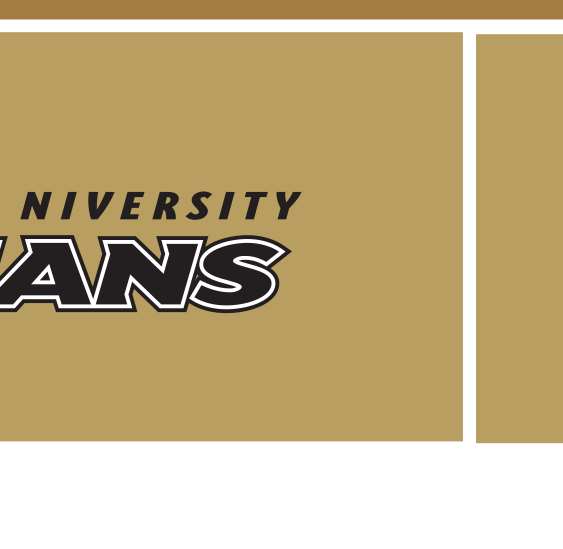 Trojan head icon with Anderson University Trojans wordmark, black text, black outline, black AU, CMYK, stacked variant, cell 4