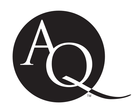 AQ lettermark, black variant, cell 10