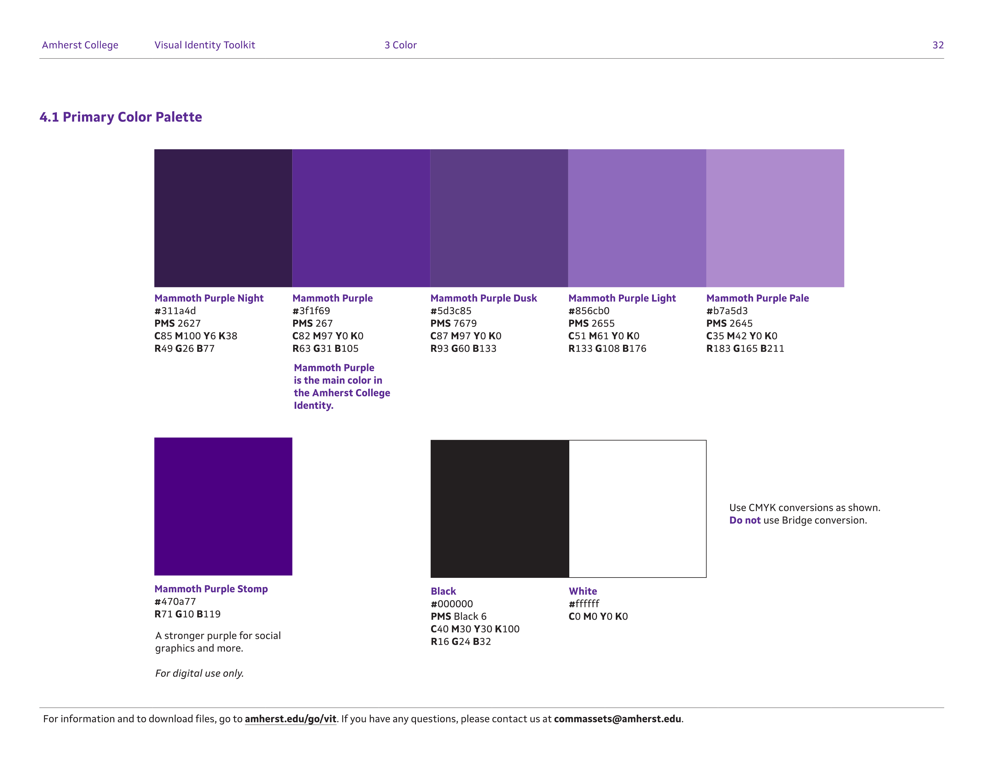 Full Page Guideline Sheet, Standard variant