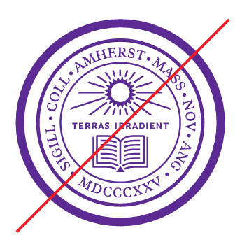 Amherst College seal, incorrect usage - additional art variant