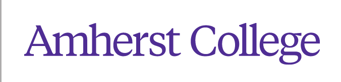 Amherst College One-Line Wordmark, purple variant, cell 3