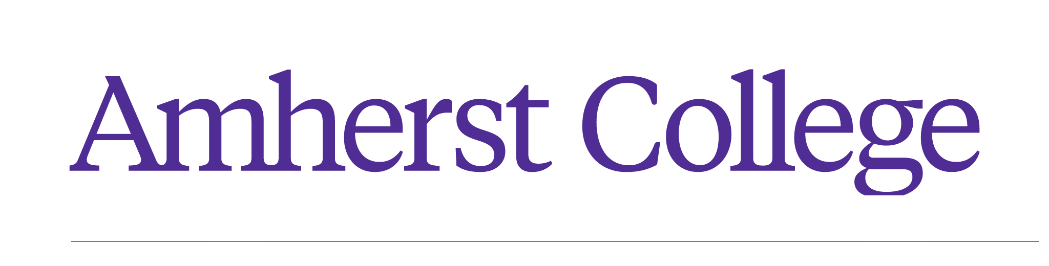 Amherst College, one-line wordmark variant