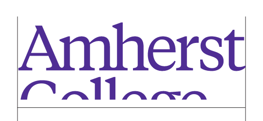 Amherst College, two-line wordmark variant