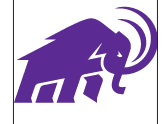 Mammoth, primary mark, purple, minimum size variant