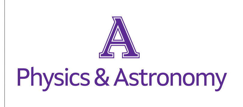 A Physics & Astronomy, informal lockup with A monogram variant, cell 10