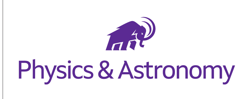 Mammoth Physics & Astronomy, informal lockup with mammoth icon variant, cell 11